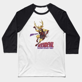 Deerdevil - retro Baseball T-Shirt